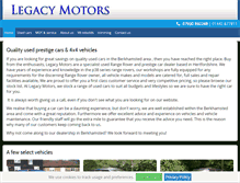 Tablet Screenshot of legacy-motors.co.uk
